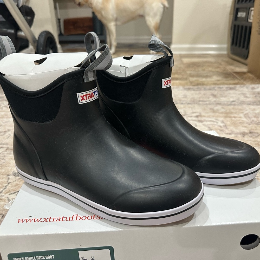 Xtratuf Men's Black Waterproof Deck Boots
